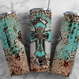 Cowgirl Cross 20oz Skinny Tumbler